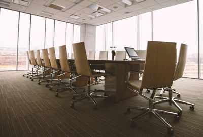 Table and chairs in a meeting room